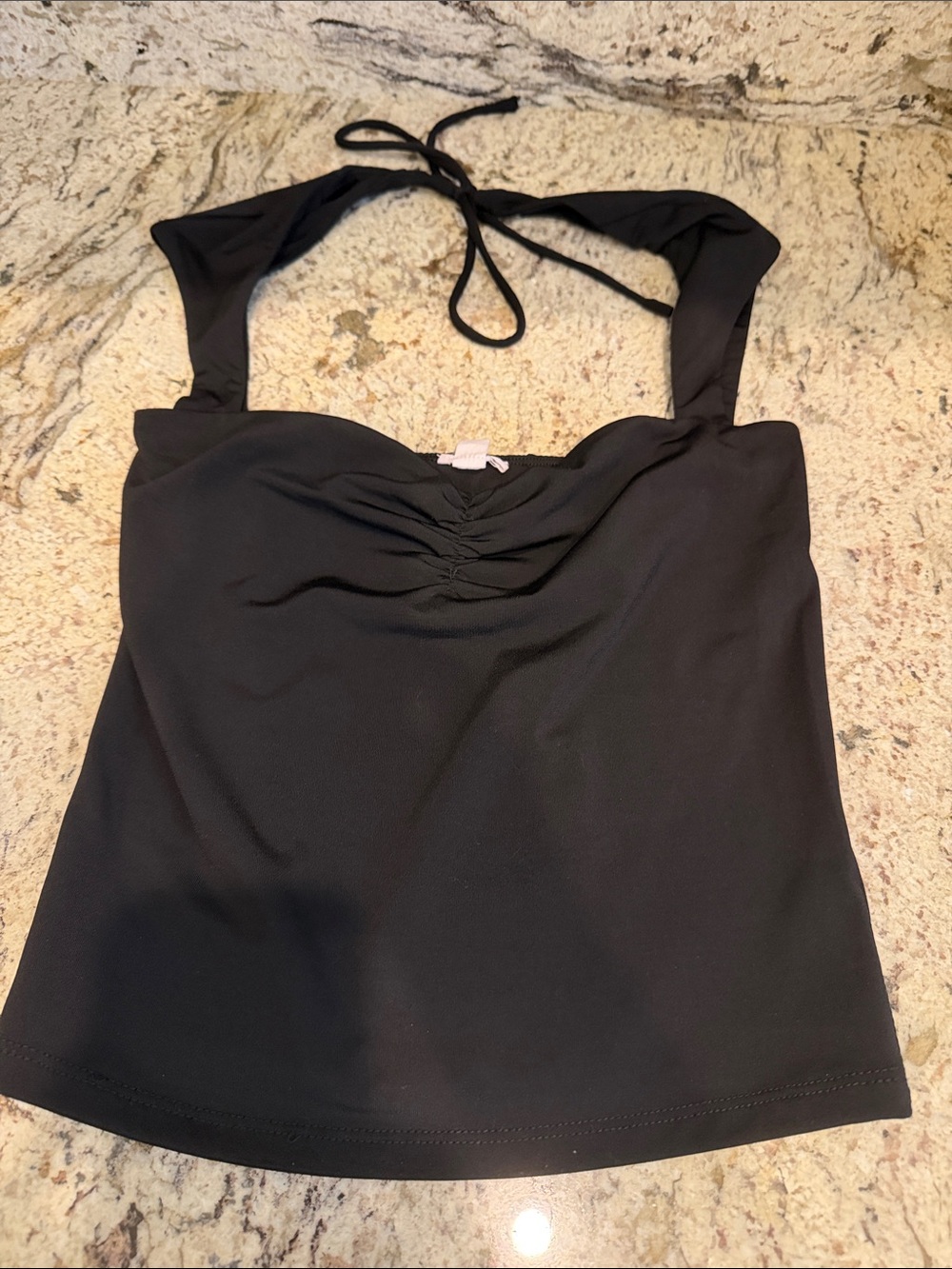 Garage Black Halter Camisole Tank